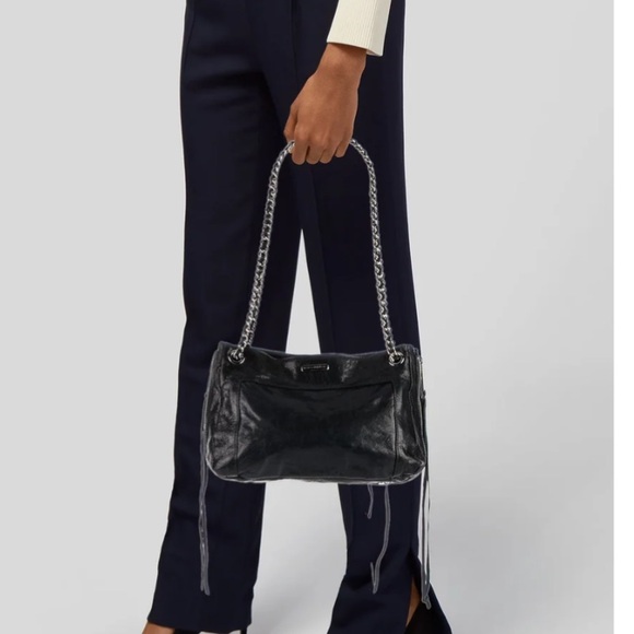 REBECCA MINKOFF LEATHER SHOULDER/CROSSBODY BAG - Picture 2 of 5